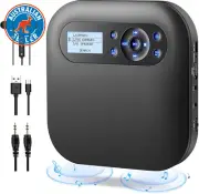 CD Player Portable, Bluetooth CD Player with Speakers, 2000Mah Rechargeable CD P