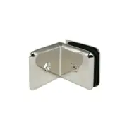Fixed Panel Beveled, Wall / Ceiling Mount Clamp With Leg for 3/8" or 1/2" Glass