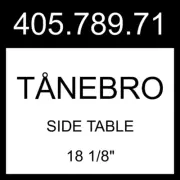 IKEA TANEBRO TÅNEBRO Side Table Dark Green 18 1/8" 405.789.71