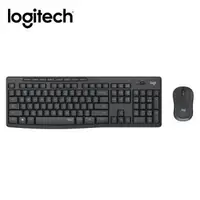 在飛比找森森購物網優惠-【Logitech 羅技】MK295 靜音鍵鼠組-石墨灰