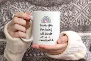 Thank You For Being All Kinds Of Wonderful Mug Rainbow Thank You Gift Thank You