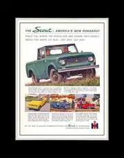 1961 International Scout Americas New Runabout 2 - Matted for 11x14 Frame