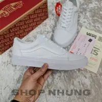 在飛比找蝦皮購物優惠-Vans old skool 全白高品質低筒運動鞋