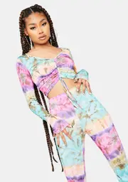 Lilac 21 Questions Tie Dye Pant Set