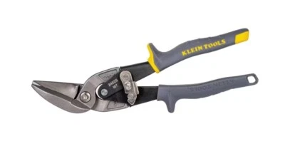 Klein Tools Offset Straight-Cutting Aviation Snips, New.
