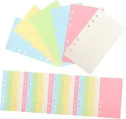 HOUDERCO Loose Leaf Notebook Core Paper 5 Pack Refill Inserts Notepad Replacement Paper Detachable