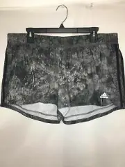 adidas Women's Pacer Side-Striped Shorts GM2861 XL Black/Multi NWT $30