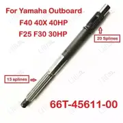 66T-45611-00 Propeller Shaft For Yamaha F25 F40 40X HP Outboard 66T-45611 New，