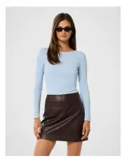 [Forever New] Miller Crew Neck Rib Top in Blue
