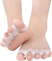 PEAKTREND 1 Pair Soft Gel Toe Spacers to Correct Bunions Rubber Toe Stretchers Used for Sports Activities, Yoga Practice & Running for Men and Women Toe Separators Toe Straightener Big Toe Correctors
