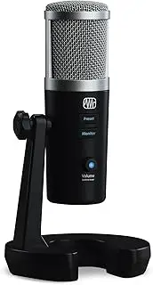 PreSonus Revelator USB Condenser Microphone for podcasting, Live Streaming, with Built-in Voice Effects Plus Loopback Mixer for Gaming, Casting, and Recording interviews Over Skype, Zoom, Discord