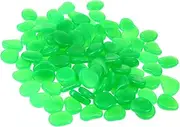 Toddmomy Glow Rocks 300 Pcs Pebble Luminous Stone Stepping Stones Garden Luminous Garden Rocks Glass Terrariums for Plants Colored Vases Small Vase Flowerpot Earth Long Luminous Powder
