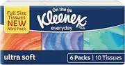 Kleenex Ultra Soft Pocket 3 Ply Facial Tissues (6 x 10 Pack)