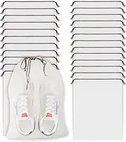 [Pinleita] 26 Pcs Shoe Bags Storage Bags 11.8in X 15.7in Transparent Shoe Bags with Rope Dust Proof Bag Underwear Bag Travel Storage Bag for Travel Men and Women, Transparent, universal