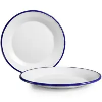 在飛比找momo購物網優惠-【IBILI】琺瑯餐盤 藍18cm(餐具 器皿 盤子)