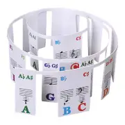 Piano Notes Guide for Beginner,Removable Piano Keyboard Note Labels(61/88-Key)