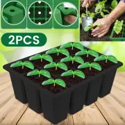 2Pcs Silicone Seed Starter Tray Reusable Silicone Seedling Tray Portable bvmlt