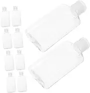 SOPOTUTU 10pcs Travel Toiletry Bottles Leakproof Refillable Containers for Shampoo Conditioner Lotions for Business Trips Compact Lightweight Design