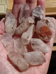 Lithium Quartz Rough - 12 Crystals - Double Terminated xt477