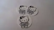 Pre Cut One Inch Bottle Cap Images! Hello Kitty Dodgers Free Shipping