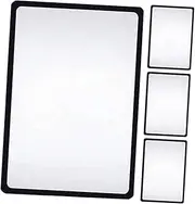 Veemoon 4 Pcs Reading Magnifying Glass Portable Handheld Magnifier for Books Maps Hobbies and Crafts High Transparency Design with Robust Clarity for Detailed Observation