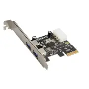Desktop PCI-E to USB 3.0 Expansion Card Panel 2 Ports NEC USB PCIe HUB Adapter