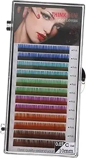 OATIPHO Colorful Fake Eyelash Extensions Box Realistic Soft Practice Lashes for Beginners DIY