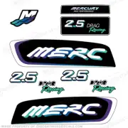 Fits Mercury 2.5 Liter EFI Racing Decal Kit - Custom Teal/Blue/Purple