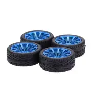 4PCS RC Tire and Plastic Wheel Set for 1/10 Scale On Road Touring Racing Drif...