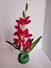 Artificial Cymbidium Orchid Plant On Disc