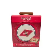 NIB Coca-Cola Brand Absorbent Coasters & Coaster Holder 2003