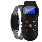 800m Electric Dog Training Collar Rechargeable Waterproof Device Anti Barking Dog Collars With Vibration Sound Shock(Black)