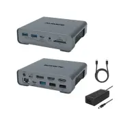 USB C Docking Station Triple Monitor,16 in1 Laptop Docking Station with 2 HDM...