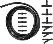 Generic 1 Set Cleaning Hose Kit Wipers Car Kit Washer Fluid Car Windshield Fluid Tubing Windshield Washer Hose Windshield Wiper Tube Connectors for Car Windshield Washer Plastic Black