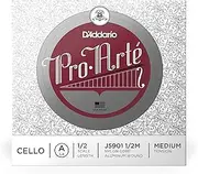 D'Addario Pro-Arte Cello Single A String, 1/2 Scale, Medium Tension