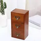 Desktop Drawer Case with 3 Drawers Desk Organizer for Office Vanity Jewelry