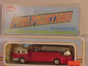 MADE IN HK MODEL POWER HO LADDER/BUCKET RED WITH WHITE CAB TOP FIRE TRUCK NEW IN