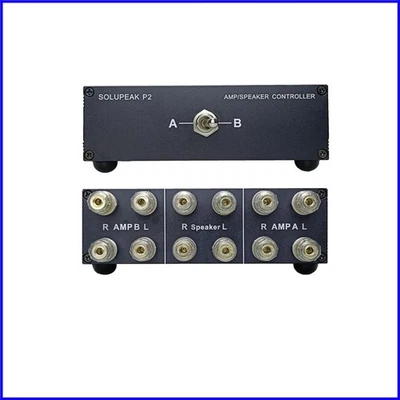 Compact 2-In-1 Out Speaker Switcher - Effortless Control for Your Audio System