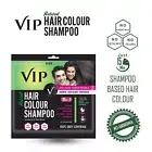 VIP Natural Hair Colour Shampoo, Black - 40ml ( Pack of 3)