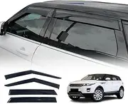 OAD4X4 Weathershields Compatible with Land Rover Range Rover Evoque L538 2011-2018, Weather Shields Window Visors Wind Deflectors Sun Rain Guard 4PCS Set
