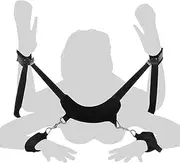 Sex Position Enhancer Bondage Restraint Set Kit BDSM Adult Couples Wrist Leg Restraint Straps with Wrist Hand & Ankle Cuffs for Women Sex Bondage Sling Leg Strap Fetish Game Adult Sex Toy