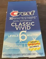 Crest 3D , Classic Vivid, Teeth Whitening Strip Kit, 20 Exp 05.2025