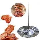 Vertical Skewer Stainless Steel Vertical Spit for BBQ Oven Roasting Sausage