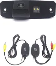 CCD Full HD Fisheye Rear View Camera,Compatible with KIA Sorento Sorento R XM 2010 2011 2012 2013 2014 2015 Car Reverse Parking Monitor(Camera with Wireless)