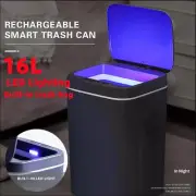 New Smart Trash Bin 16L Automatic Motion Sensor Rubbish Waste Bin Basket Toliet