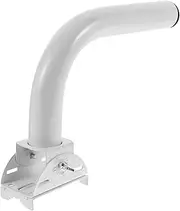 Hoement Outdoor Wireless Monitoring Directional Wall Mount Bracket Adjustable Mount Weather Station Mounting Pole Pole Outside Pole Mount White Stainless Steel