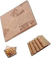 Greaseproof Baking Wrapping Paper 200 Sheets - Multipurpose Food Liner for Cakes, Breads, Sandwiches, Fries, Burgers & Hot Dogs - 22x22 cm Ideal for Baskets and Food Packaging