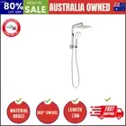 10" Rain Shower Head Set Square 3-Mode Handheld Shower Gooseneck Chrome