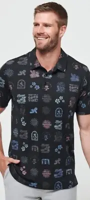NWT Travis Mathew Tourist Season Heater Series Polo Shirt Mens XL