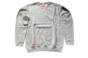 3 x Mens Hard Yakka Fleece Crew Jumper Grey Marle